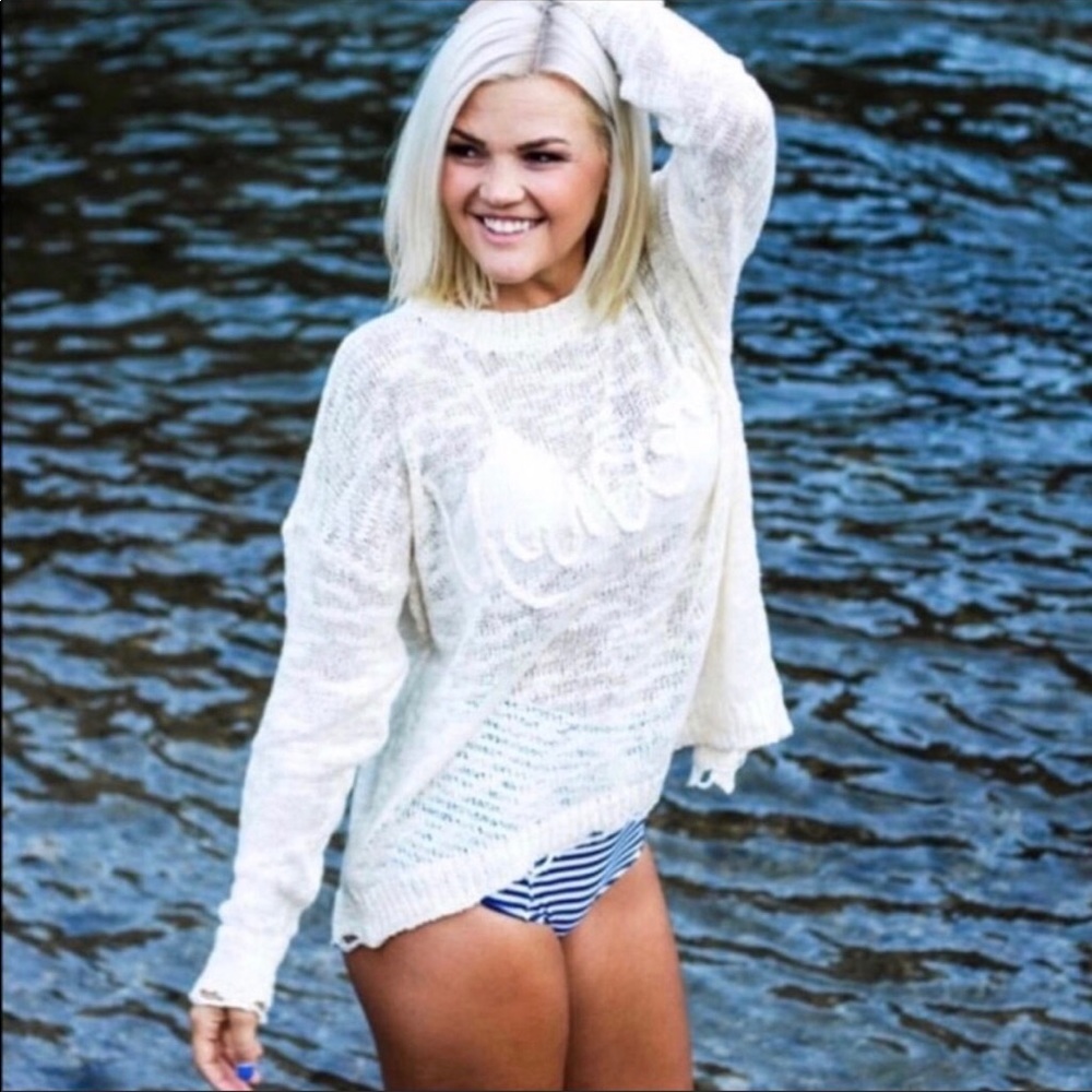 Wildfox Distressed Summer Pullover